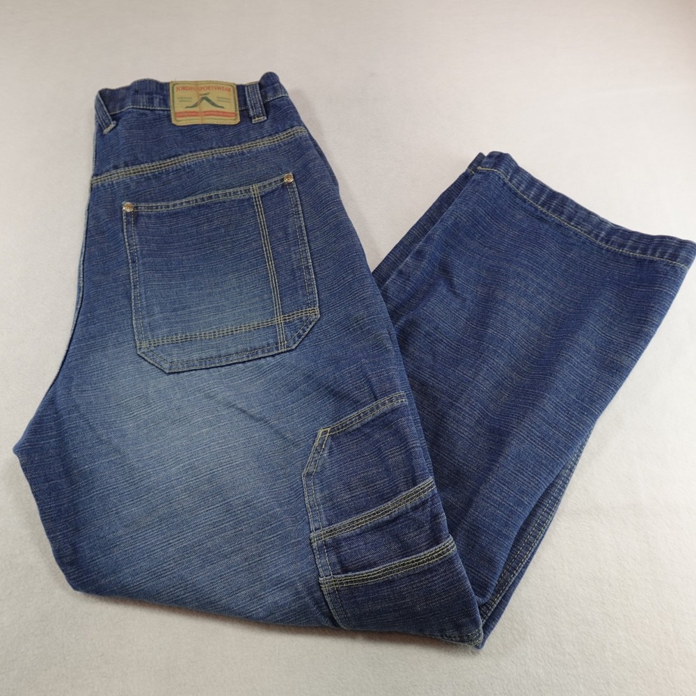 Vintage Jordin Sportswear Jeans Mens 34x31 Baggy Wide Leg 90s Y2K